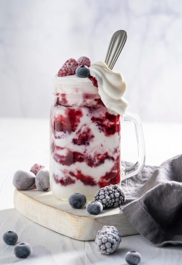 SMOOTHIE de frutos rojos y yogur Smoothie de frutos rojos y yogur