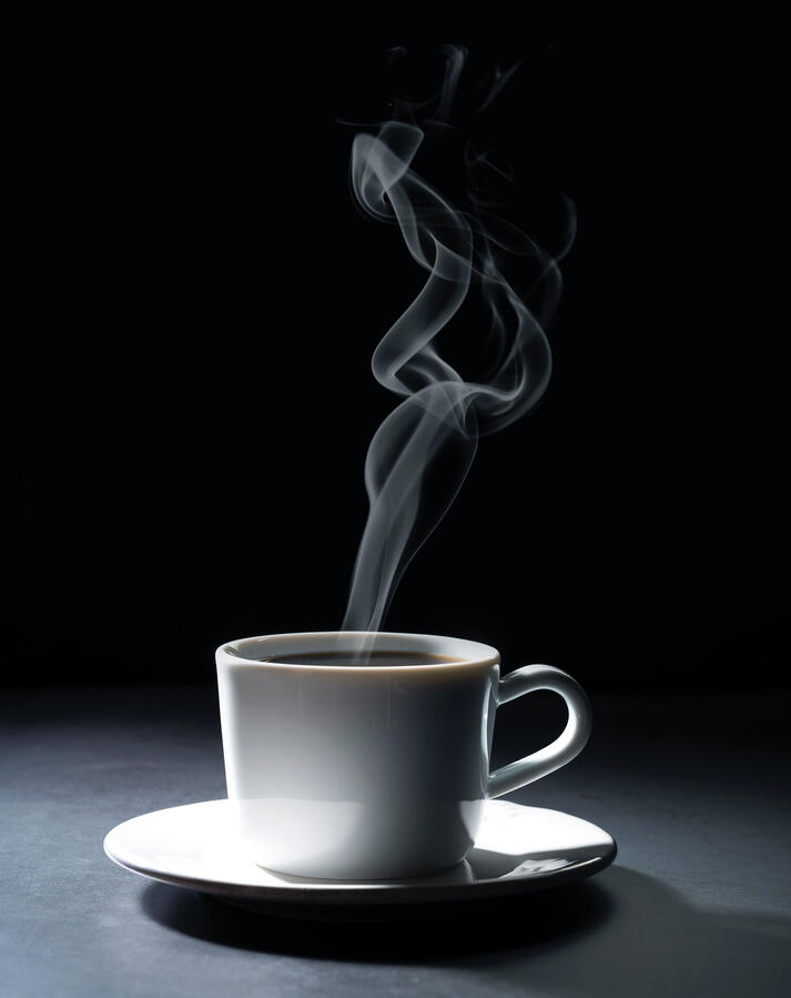 TAZA DE CAFÉ largo humeante Smoke coffee cup