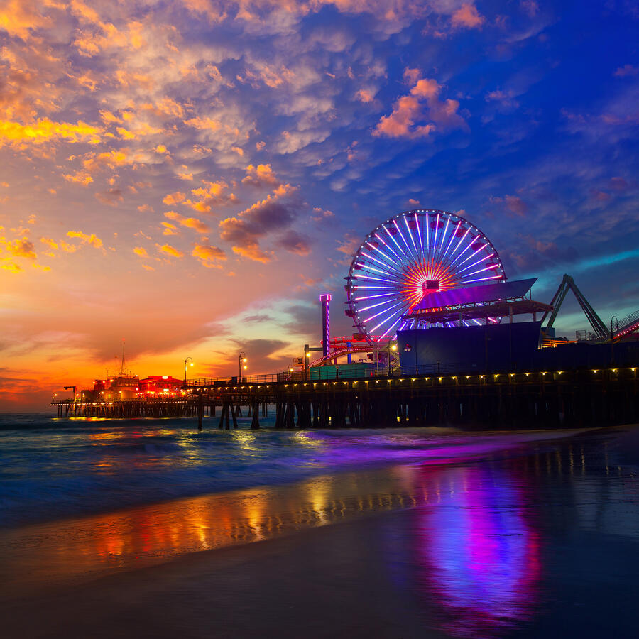 SANTA MONICA California Ferris wheel SANTA MONICA California Ferris wheel